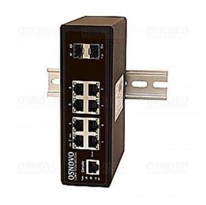 SW-70802/IL - Промышленный управляемый (L2+) коммутатор OSNOVO Gigabit Ethernet на 8 GE Rj45 + 2 GE SFP порта. Порты: 8 x GE (10/100/1000Base-T) + 2 x GE SFP (1000Base-X). Уровень управления L2 (Full Managed).