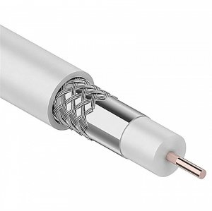 01-2206 - Кабель коаксиальный PROconnect RG-6U+Cu, 75 Ом, Cu/Al/Cu, 48%, (бухта 100 м), белый